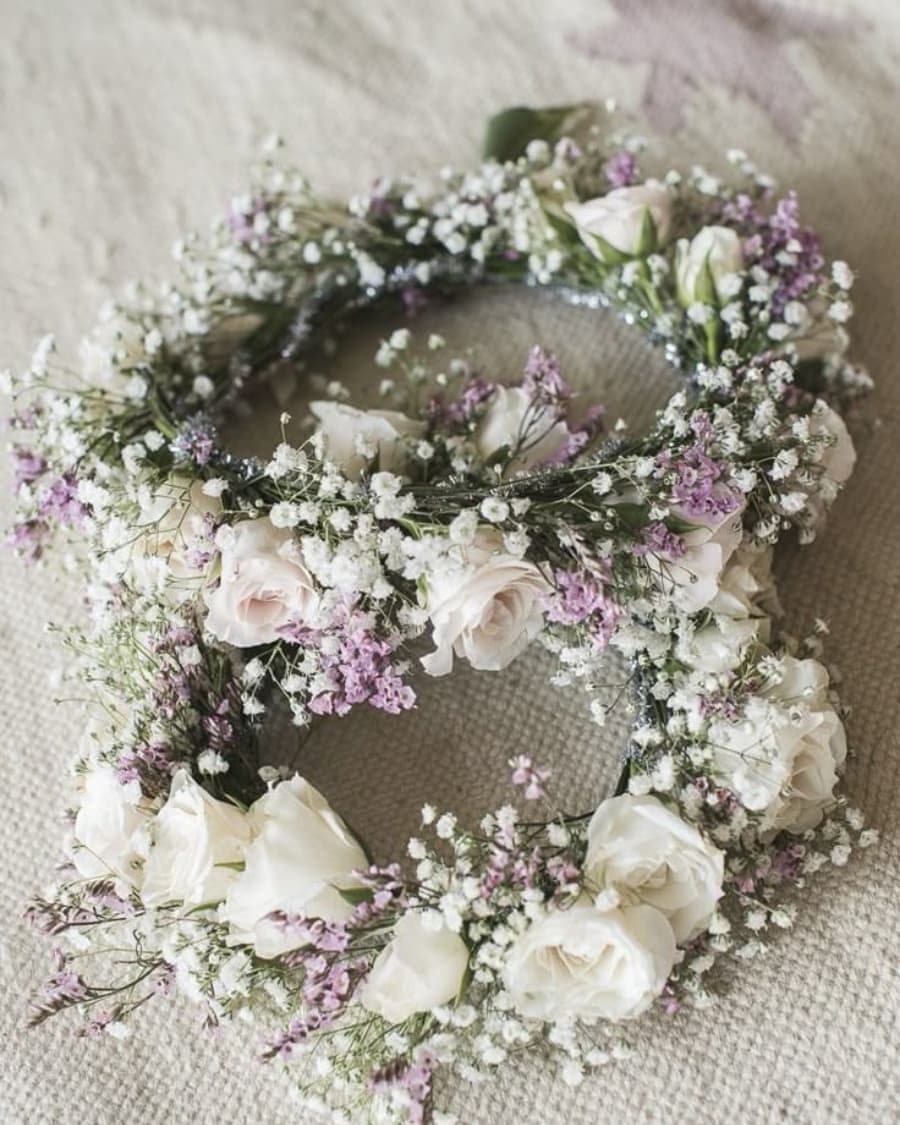 Bridal Flower Crown — Lavender — Handcrafted by Bloom & Beyond