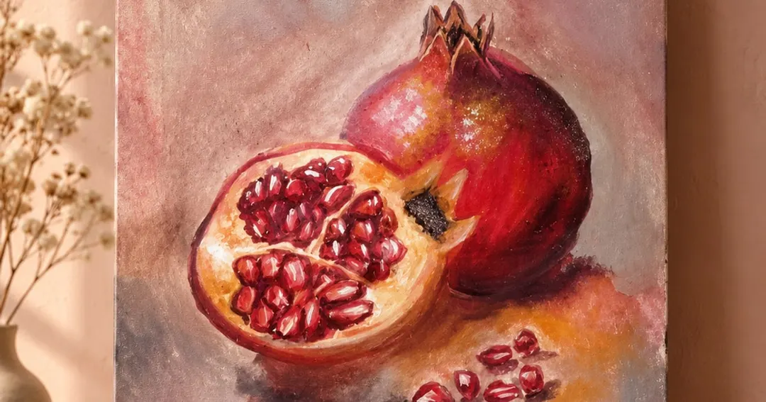 Anar (Pomegranates), by Hafsa Imran, wide format
